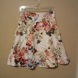 White House Black Market floral skirt